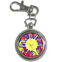 Embroidery Dab Color Spray Key Chain Watches