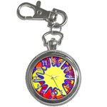 Embroidery Dab Color Spray Key Chain Watches Front