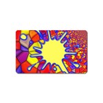 Embroidery Dab Color Spray Magnet (Name Card) Front