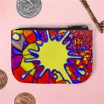 Embroidery Dab Color Spray Mini Coin Purses Back