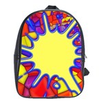 Embroidery Dab Color Spray School Bag (Large) Front