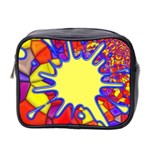 Embroidery Dab Color Spray Mini Toiletries Bag 2-Side Front