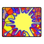 Embroidery Dab Color Spray Fleece Blanket (Small) 50 x40  Blanket Front