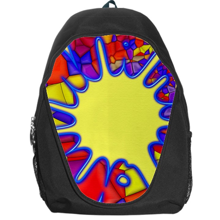 Embroidery Dab Color Spray Backpack Bag