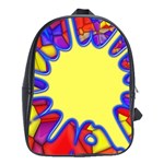 Embroidery Dab Color Spray School Bag (XL) Front