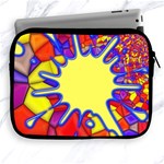 Embroidery Dab Color Spray Apple iPad 2/3/4 Zipper Cases Front