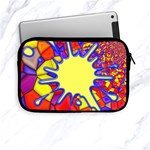 Embroidery Dab Color Spray Apple iPad Mini Zipper Cases Front