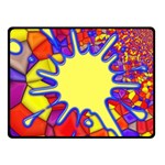 Embroidery Dab Color Spray Double Sided Fleece Blanket (Small)  45 x34  Blanket Front