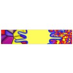 Embroidery Dab Color Spray Small Flano Scarf Front