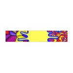 Embroidery Dab Color Spray Flano Scarf (Mini) Front