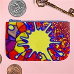 Embroidery Dab Color Spray Large Coin Purse Front