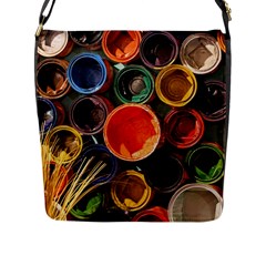 Color Box Colorful Art Artwork Flap Messenger Bag (l)  by Nexatart