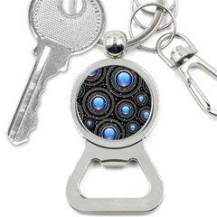 Background Abstract Glossy Blue Bottle Opener Key Chains by Nexatart