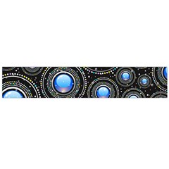 Background Abstract Glossy Blue Large Flano Scarf  by Nexatart