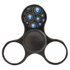 Background Abstract Glossy Blue Finger Spinner