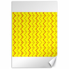 Yellow Background Abstract Canvas 12  X 18   by Nexatart