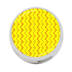 Yellow Background Abstract 4-port Usb Hub (one Side) by Nexatart