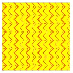 Yellow Background Abstract Large Satin Scarf (square) by Nexatart