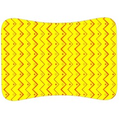 Yellow Background Abstract Velour Seat Head Rest Cushion