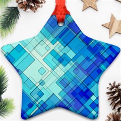 Abstract Squares Arrangement Ornament (star) by Nexatart