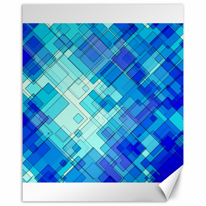 Abstract Squares Arrangement Canvas 16  x 20  