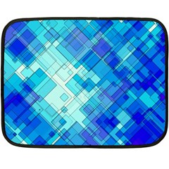 Abstract Squares Arrangement Fleece Blanket (mini) by Nexatart