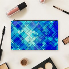 Abstract Squares Arrangement Cosmetic Bag (medium)  by Nexatart