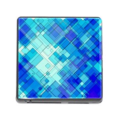 Abstract Squares Arrangement Memory Card Reader (square) by Nexatart