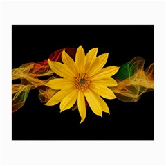 Sun Flower Blossom Bloom Particles Small Glasses Cloth by Nexatart