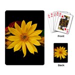 Sun Flower Blossom Bloom Particles Playing Card Back