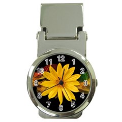 Sun Flower Blossom Bloom Particles Money Clip Watches by Nexatart