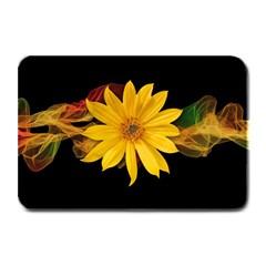 Sun Flower Blossom Bloom Particles Plate Mats by Nexatart