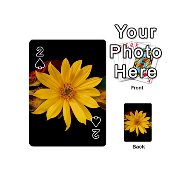 Sun Flower Blossom Bloom Particles Playing Cards 54 (Mini) 