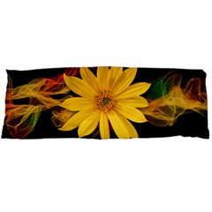 Sun Flower Blossom Bloom Particles Body Pillow Case Dakimakura (two Sides) by Nexatart