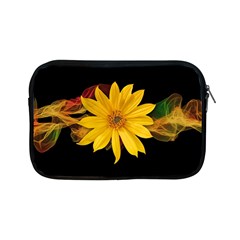 Sun Flower Blossom Bloom Particles Apple Ipad Mini Zipper Cases by Nexatart