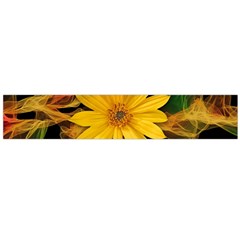 Sun Flower Blossom Bloom Particles Large Flano Scarf  by Nexatart