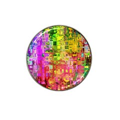 Color Abstract Artifact Pixel Hat Clip Ball Marker (4 Pack) by Nexatart