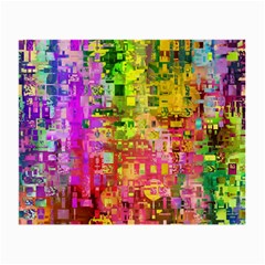 Color Abstract Artifact Pixel Small Glasses Cloth (2-side) by Nexatart