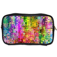 Color Abstract Artifact Pixel Toiletries Bags 2-side by Nexatart