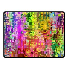 Color Abstract Artifact Pixel Double Sided Fleece Blanket (small)  by Nexatart