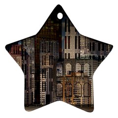 Architecture City Home Window Ornament (star) by Nexatart