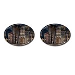 Architecture City Home Window Cufflinks (Oval) Front(Pair)