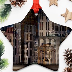 Architecture City Home Window Star Ornament (two Sides) by Nexatart