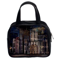 Architecture City Home Window Classic Handbags (2 Sides) by Nexatart