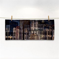 Architecture City Home Window Hand Towel by Nexatart