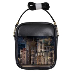 Architecture City Home Window Girls Sling Bags by Nexatart