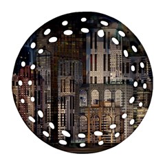 Architecture City Home Window Ornament (round Filigree)