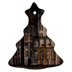 Architecture City Home Window Christmas Tree Ornament (two Sides) by Nexatart