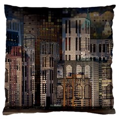 Architecture City Home Window Large Cushion Case (one Side) by Nexatart