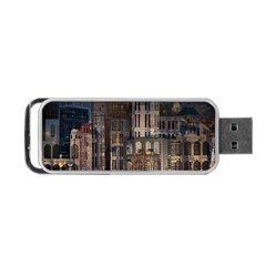 Architecture City Home Window Portable Usb Flash (two Sides) by Nexatart